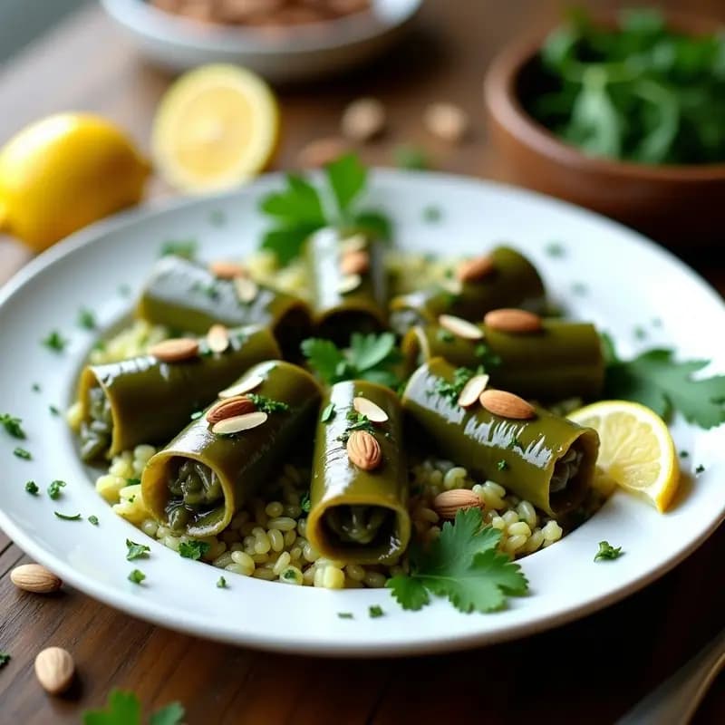 Dolma de Hojas de Parra con Arroz y Hierbas: Receta Armenias Tradicional en 1 Hora