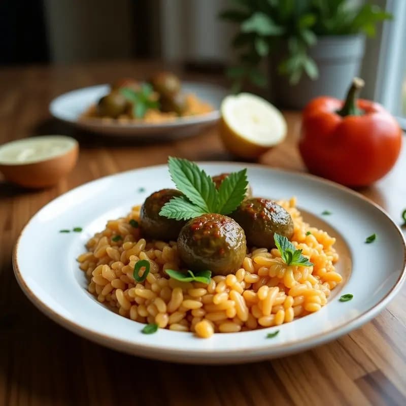 Dolmades Gregos con Arroz Salvaje y Piñones: Rollitos de Parra sin Carne y Altos en Fibra