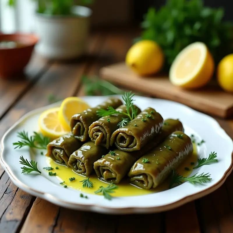 Dolmades de Espinaca y Arroz Basmati: Entrante Griego en Airfryer y Sin Lácteos