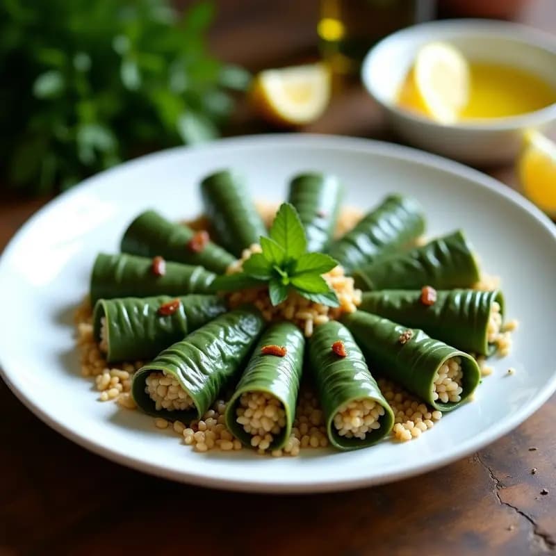 Dolmades de Espinacas y Arroz: Receta Griega Tradicional con Toque Vegetal
