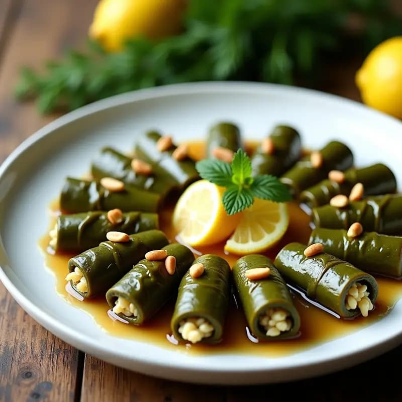 Dolmades Griegos con Arroz Basmati y Hierbas Frescas: Receta en Olla Lenta Sin Aceite