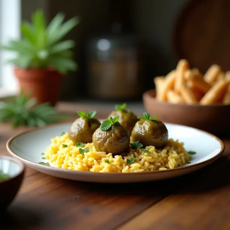 Dolmades Griegos con Arroz y Hierbas Frescas: Entrante Mediterráneo Vegano y Sin Lactosa