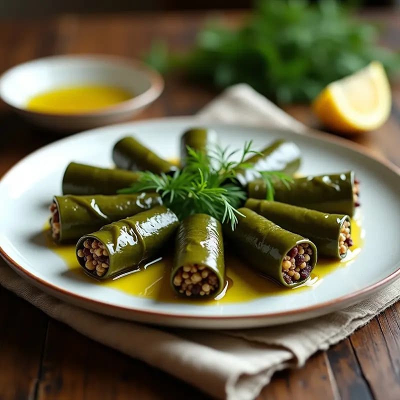 Dolmades Griegos Rellenos de Quinoa y Pasas: Receta Vegana y Sin Gluten en Olla Exprés