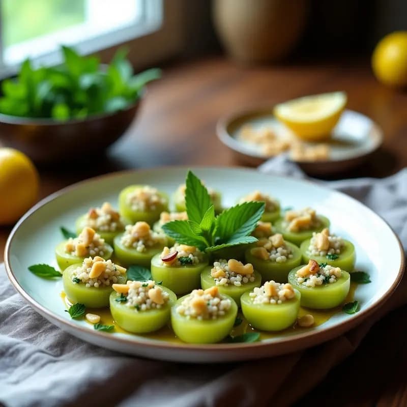 Dolmades de Uva y Arroz con Hierbas: Receta Griega Vegana y Fresca para Verano