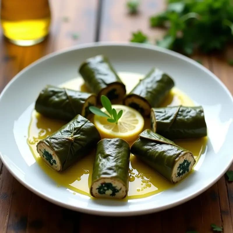 Dolmas de Espinacas y Arroz Silvestre: Entrante Griego Keto y Vegano