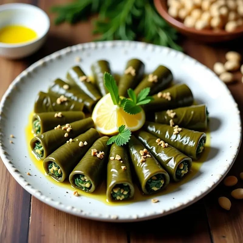 Dolmas de Espinacas y Piñones: Entrante Griego Sin Arroz en Olla Express