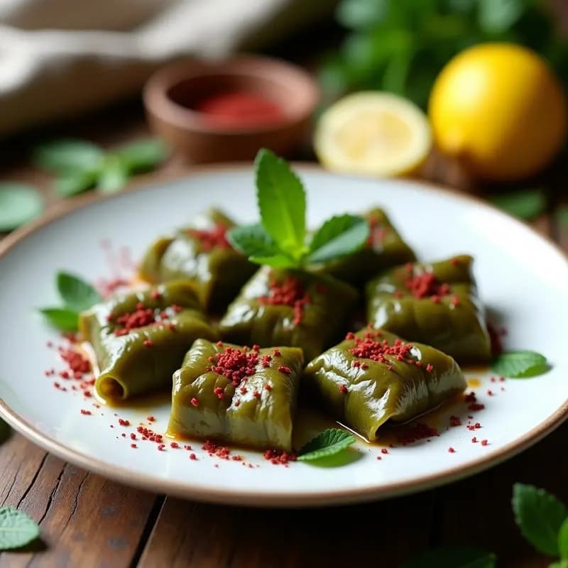 Dolmas de Hojas de Parra Rellenas de Arroz y Zumaque: Receta Armena Vegana y Sin Lactosa
