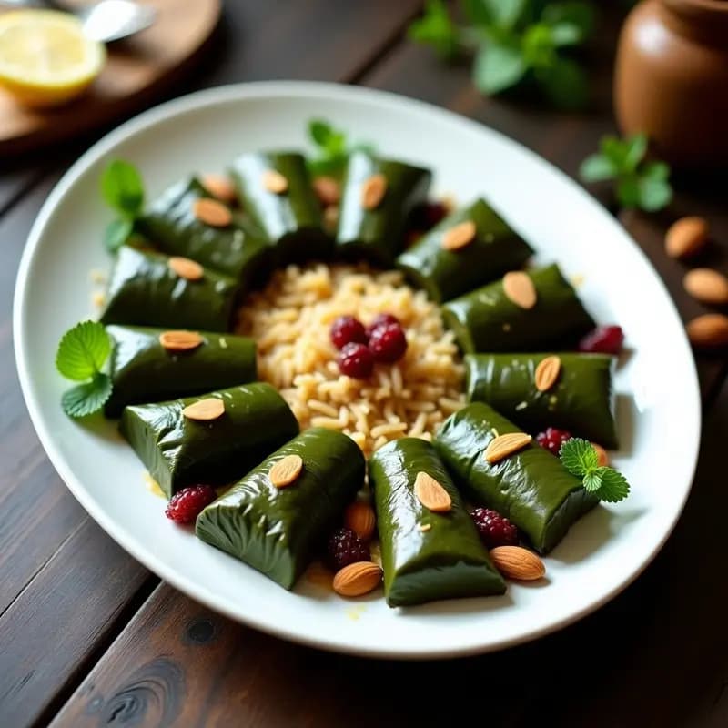 Dolmas de Uva y Arroz Basmati: Receta Turca Vegana con Toque Dulce
