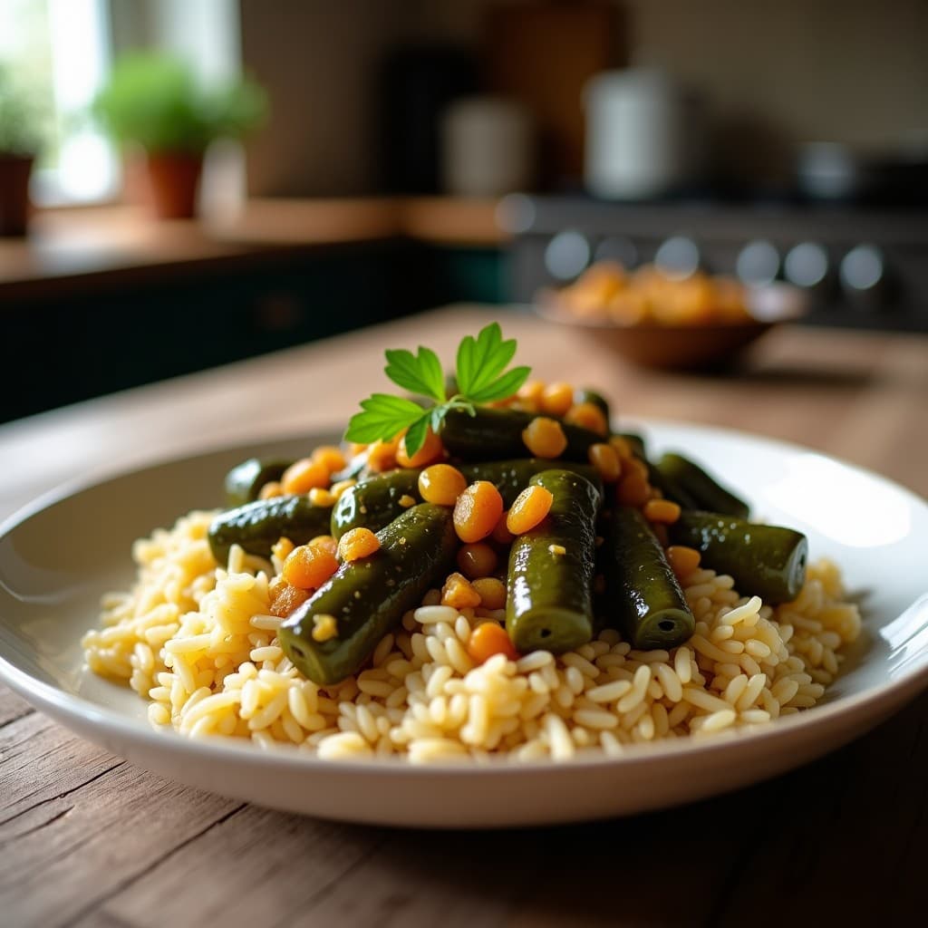 Dolmas de Uvas y Arroz Basmati con Toque de Limón: Receta Vegana y Tradicional Armenia