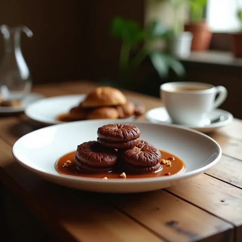 Domos de Chocolate y Café con Sorpresa de Avellanas Trituradas: Postre 3D para Reels