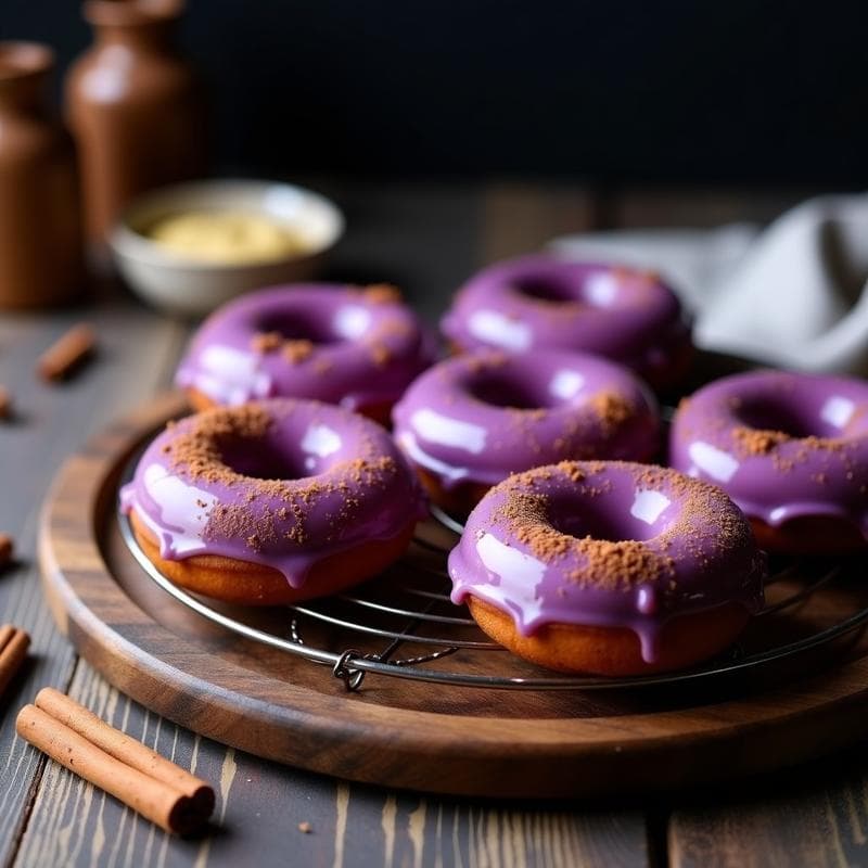 Donas de Batata Morada y Canela: Postre Keto en Airfryer Sin Harina
