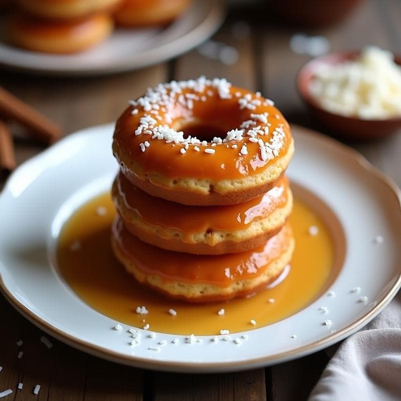 Donas de Boniato y Canela: Receta Sin Horno y Sin Azúcar con Glaseado de Dátiles