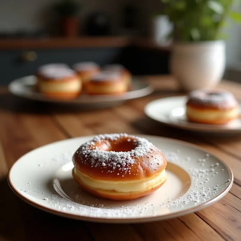 Donas Glaseadas Rellenas de Cremoso de Chocolate Blanco y Trozos de Kit Kat: El Dolor de Morder la Felicidad