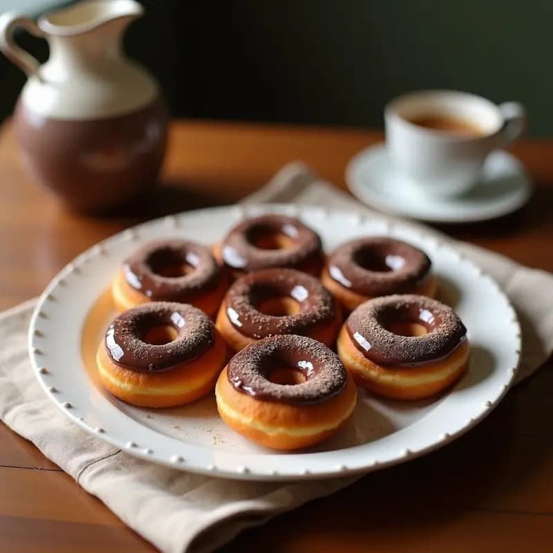 Donas Glaseadas Rellenas de Nutella y Espolvoreadas con Oro Comestible: El Postre de los Dioses