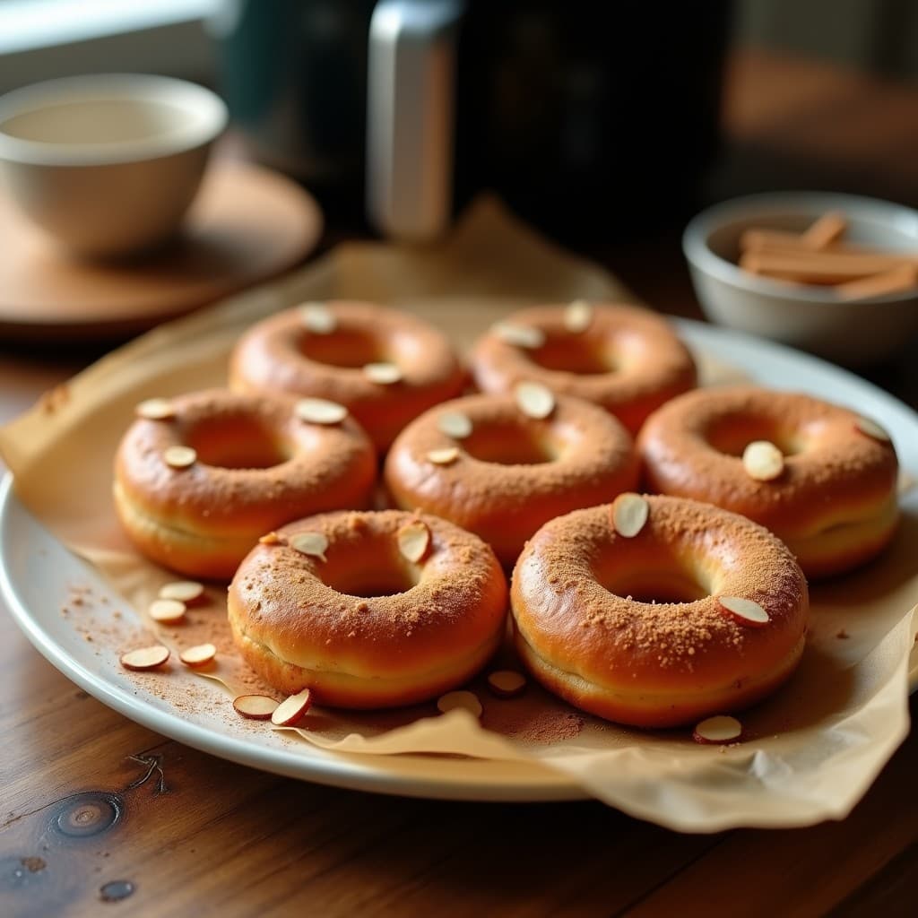 Donas de Harina de Arroz y Canela: Postre Portugués Sin Gluten en Airfryer