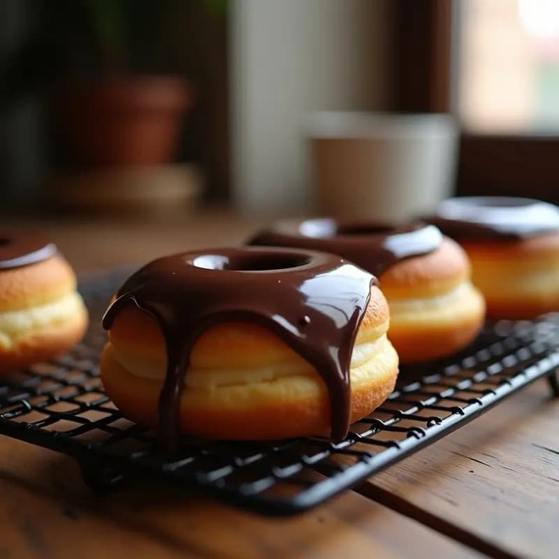 Donas Rellenas de Nutella y Cubiertas de Chocolate Negro: Receta para un Antojo Dulce