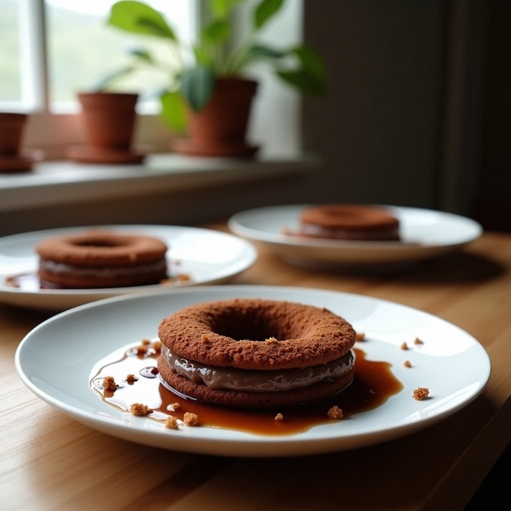 Donas de Proteína de Guisante y Chocolate: Postre Vegano Keto en Microondas