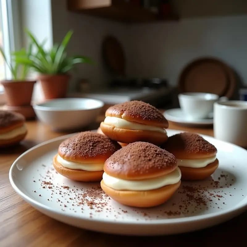 Donas Rellenas de Crema de Nutella y Bañadas en Chocolate Blanco: Postre Dulce para Antojos