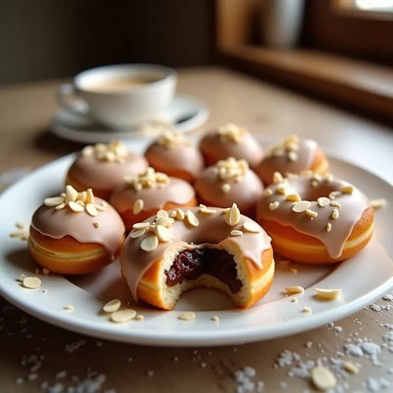 Donas Rellenas de Nutella y Cubiertas de Chocolate Blanco: Receta para Endulzar el Día