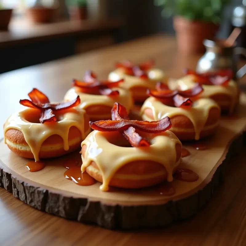 Donut de Bacon y Sirope de Arce: Desayuno Dulce-Salado para Atreverse