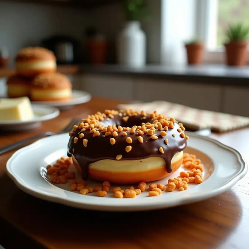 Donut Relleno de Nutella y Cubierto de Cheetos Triturados: Receta de Postre que Desafía la Lógica