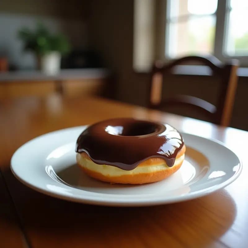 Donut Glaseado Relleno de Nutella y Trozos de KitKat: Desayuno o Merienda para Días de Cheat-Meal