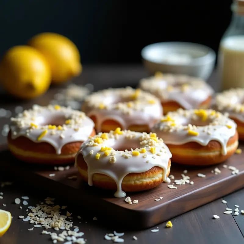 Donuts de Avena y Protein Powder con Glaseado de Yogur Griego: Postre Fitness Sin Horno