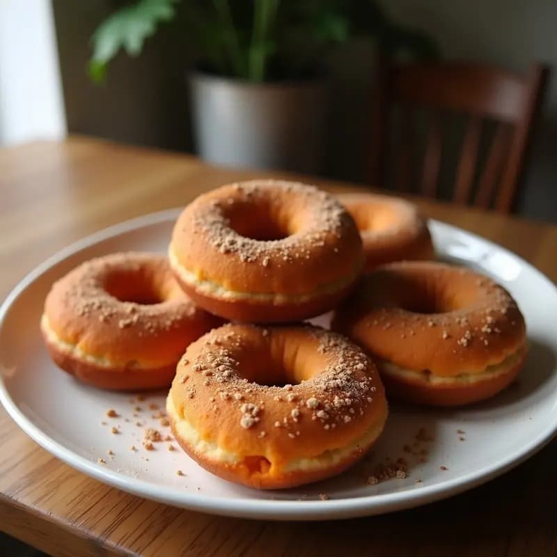 Donuts de Batata y Canela: Postre Americano Sin Harina y Horneados en Airfryer
