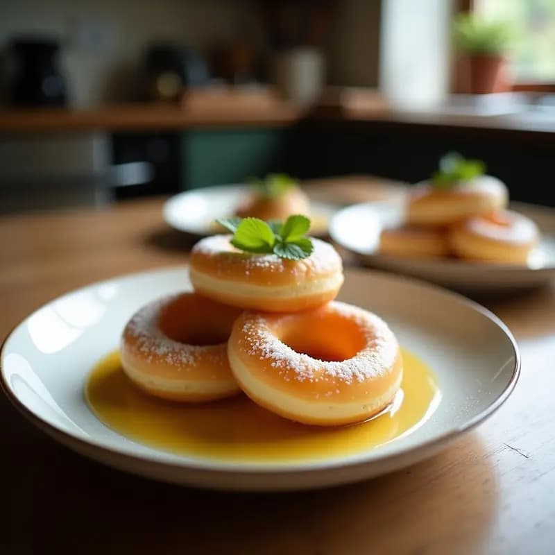 Donuts de Batata y Miel con Glaseado de Matcha: Postre Saludable Sin Horno