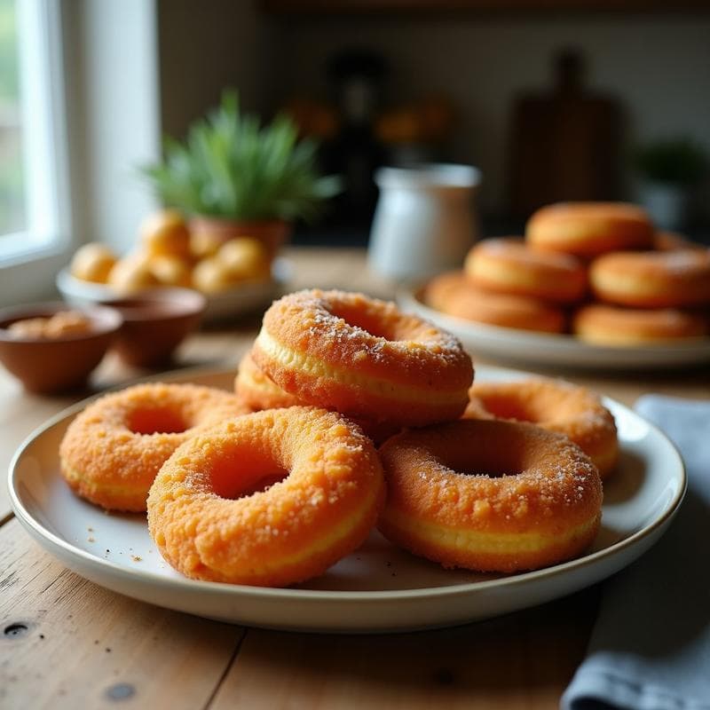 Donuts de Garbanzo y Calabaza: Receta Vegana en Airfryer Sin Harina y Sin Azúcar