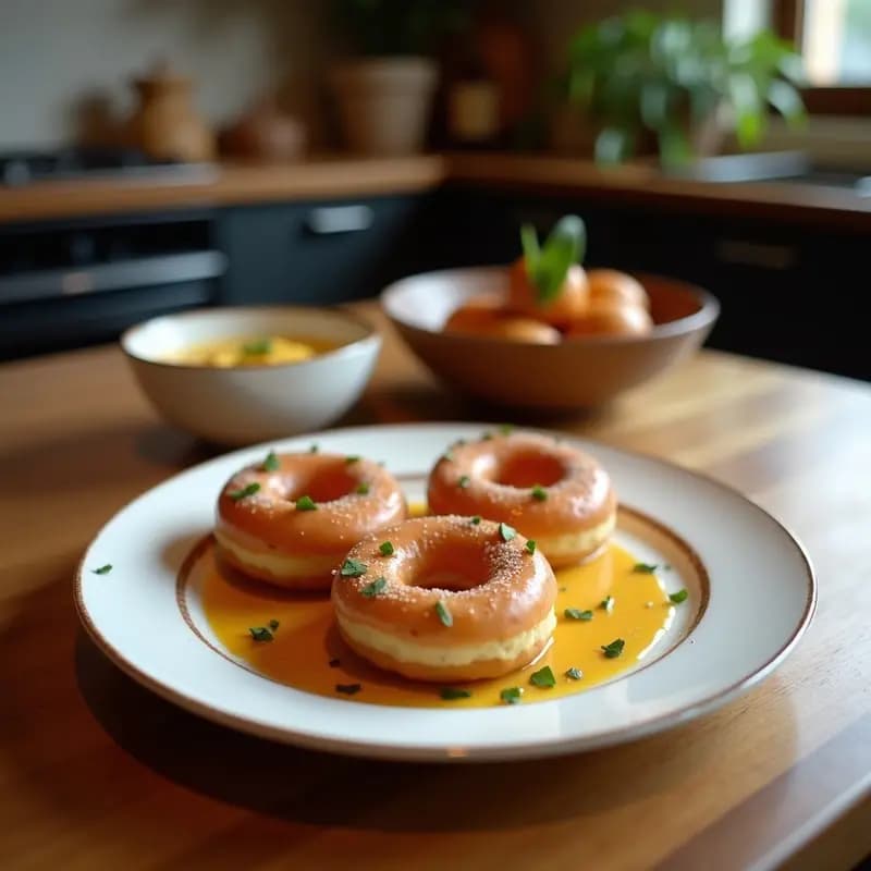 Donuts de Garbanzo y Remolacha con Glaseado de Tahini: Postre Vegano y Sin Horno