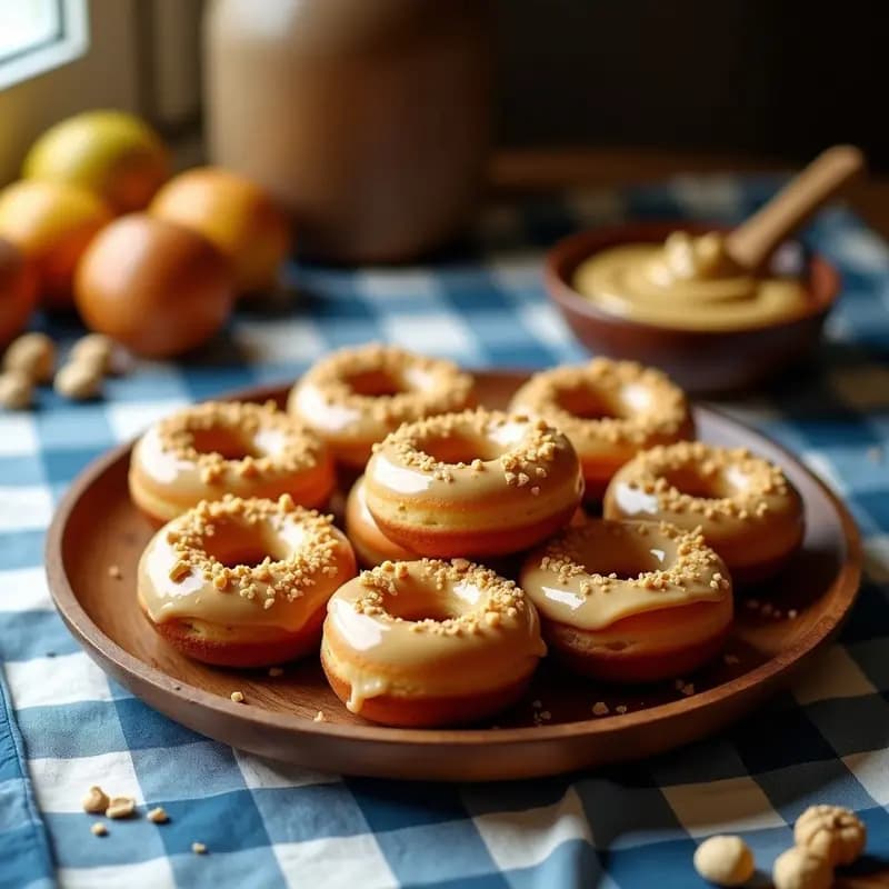 Donuts de Plátano y Avellanas: Postre Americano Sin Harina y Sin Azúcar
