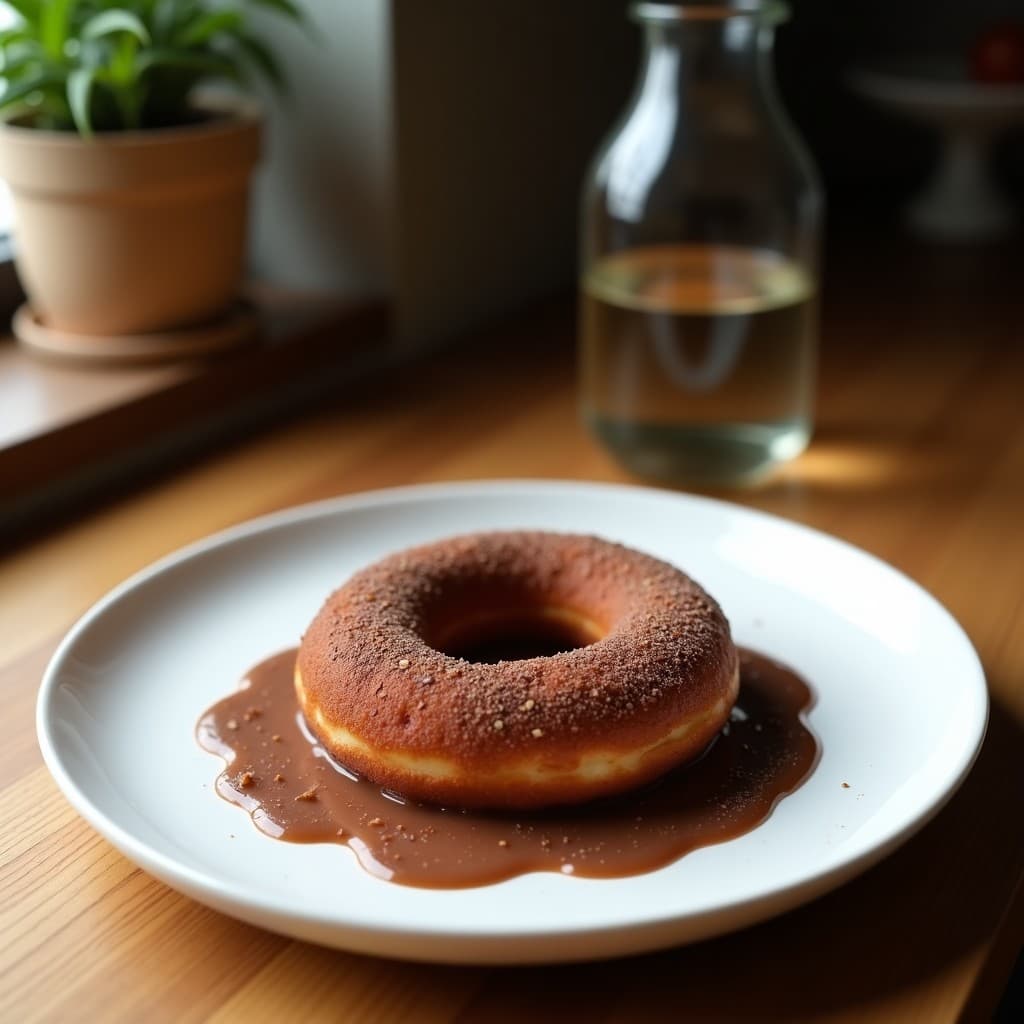 Donuts de Quinoa Inflada y Cacao con Glaseado de Dátiles: Postre Sin Horno y Sin Azúcar
