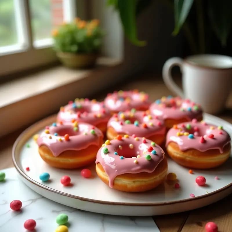 Donuts Rellenos de Nutella y Toppings de Gominolas: Postre que Engancha desde el Primer Bocado