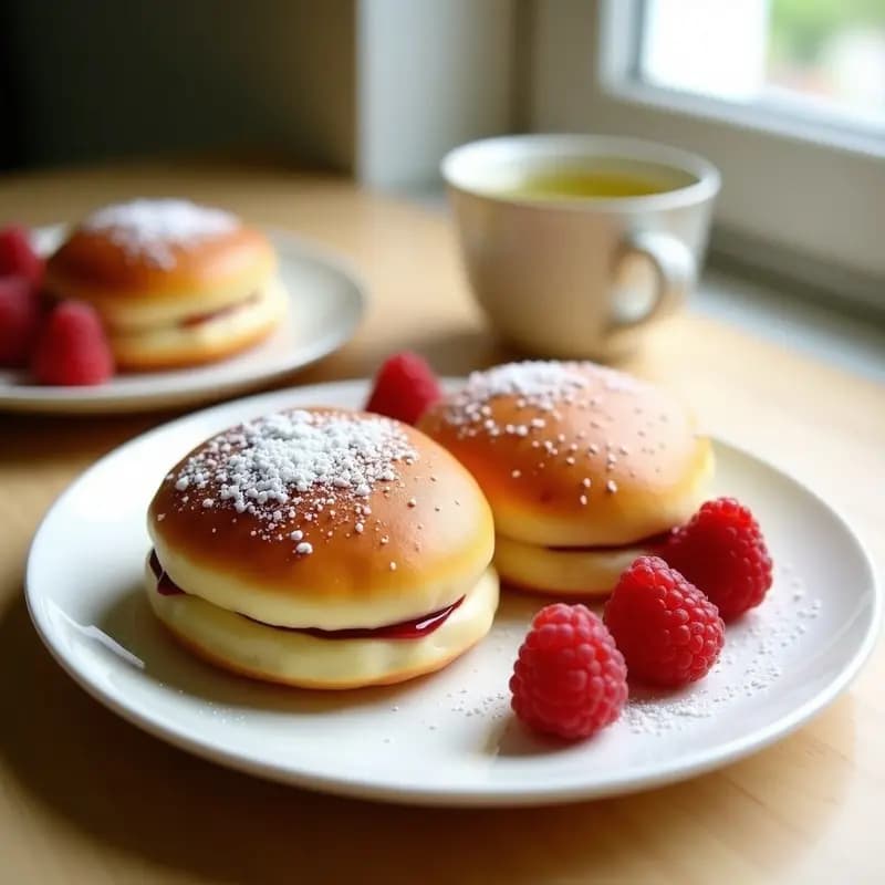 Dorayaki Relleno de Crema de Anko y Queso Mascarpone: Postre Japonés Moderno