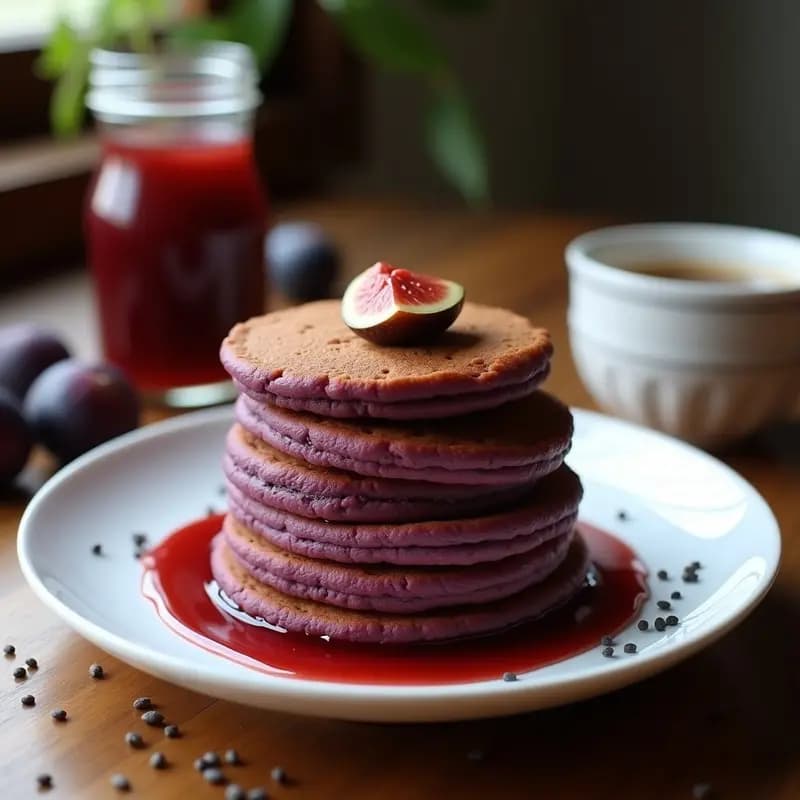 Dorayaki de Batata Morada y Mermelada de Higos: Postre Japonés Vegano y Antioxidante