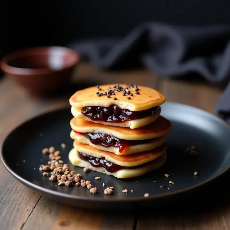 Dorayaki de Frijoles Rojos y Chocolate Negro: Postre Japonés Sin Gluten