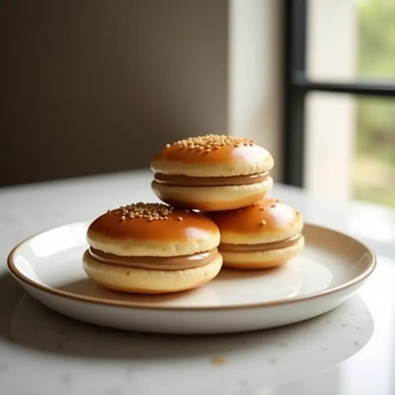 Dorayaki de Mochi y Crema de Cacahuete: Postre Japonés Sin Gluten y Sin Horno