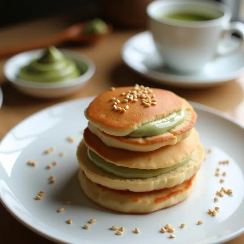 Dorayaki de Harina de Trigo Sarraceno y Crema de Sesamo: Postre Japonés Keto