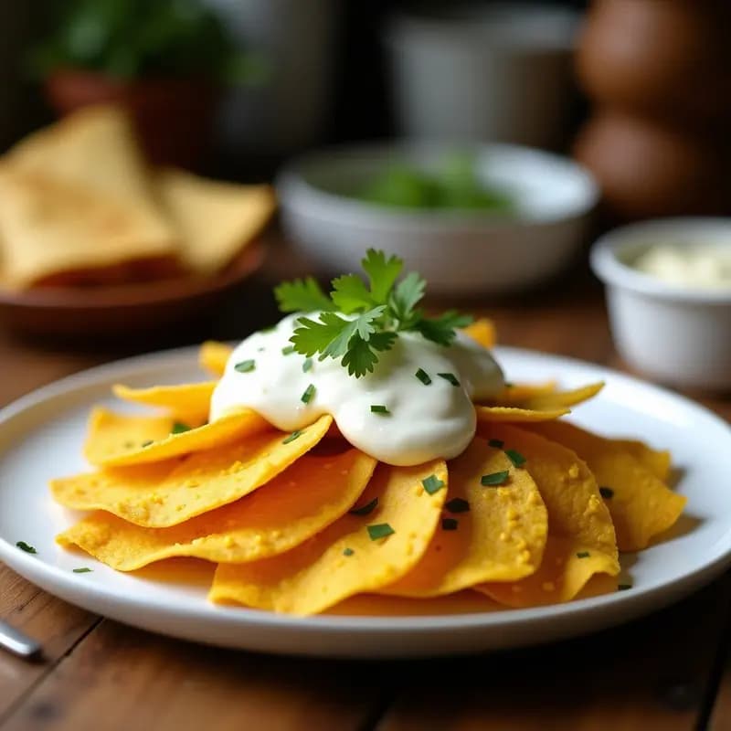 Doritos Caseros de Harina de Lentejas con Salsa de Yogur de Coco y Cúrcuma: Snack Crujiente y Antiinflamatorio