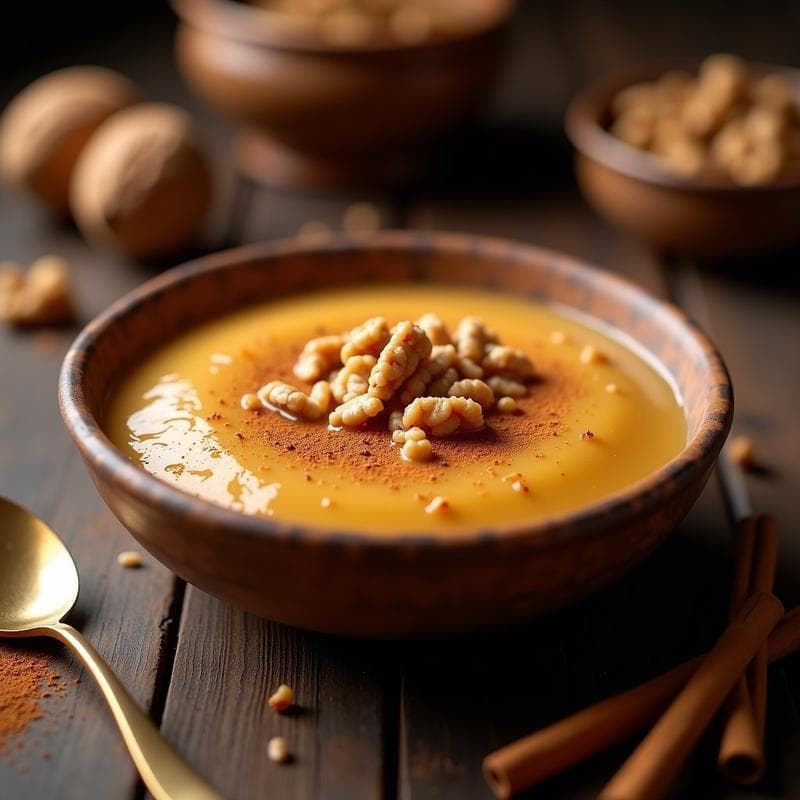 Dulce de Leche de Camello con Nueces y Canela: Postre Árabe Tradicional Sin Azúcar