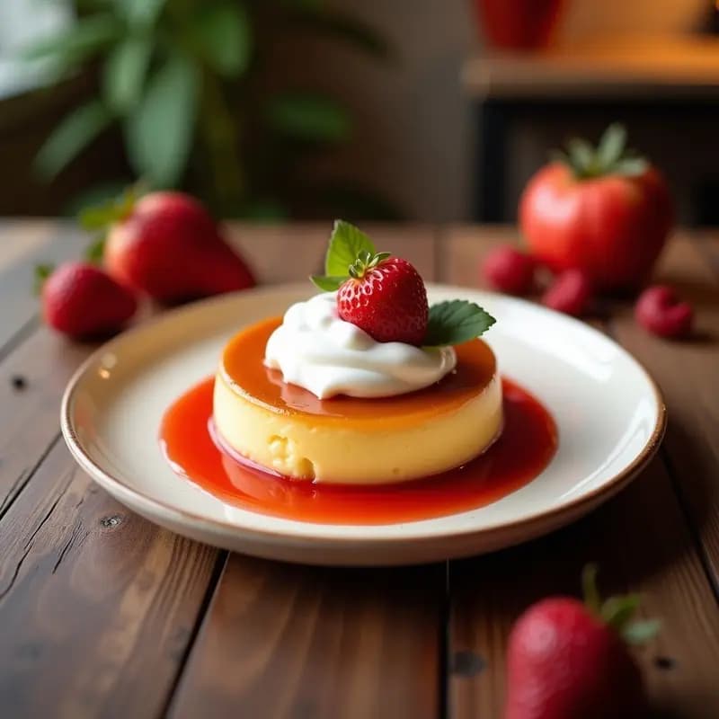 Dulce de Leche Cortada con Merengue y Frutos Rojos: Postre Latinoamericano Cremoso