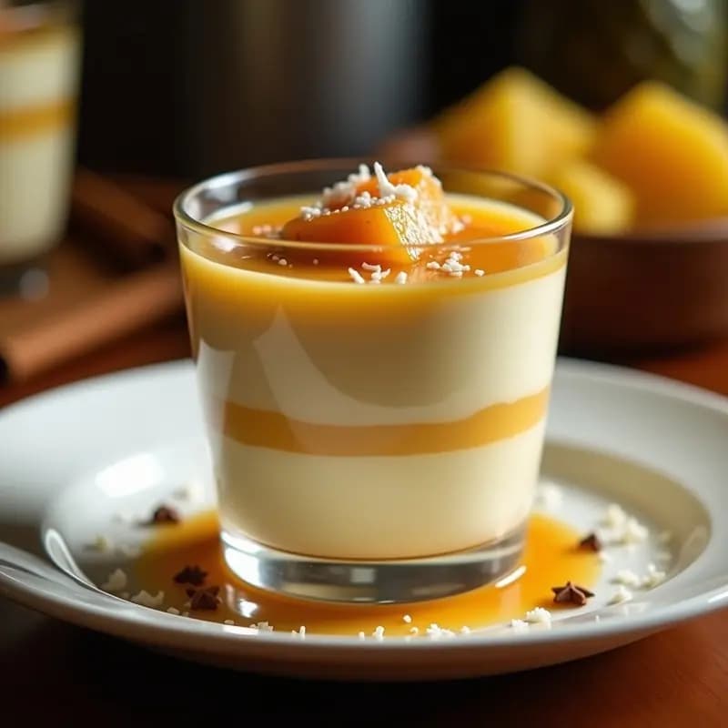 Dulce de Leche Cortada con Piña Caramelizada: Postre Colombiano Sin Horno y Sin Azúcar Añadido
