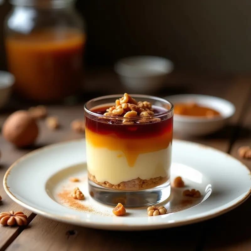Dulce de Leche Cortada Argentina con Queso y Mermelada de Higo: Postre Vintage Sin Horno