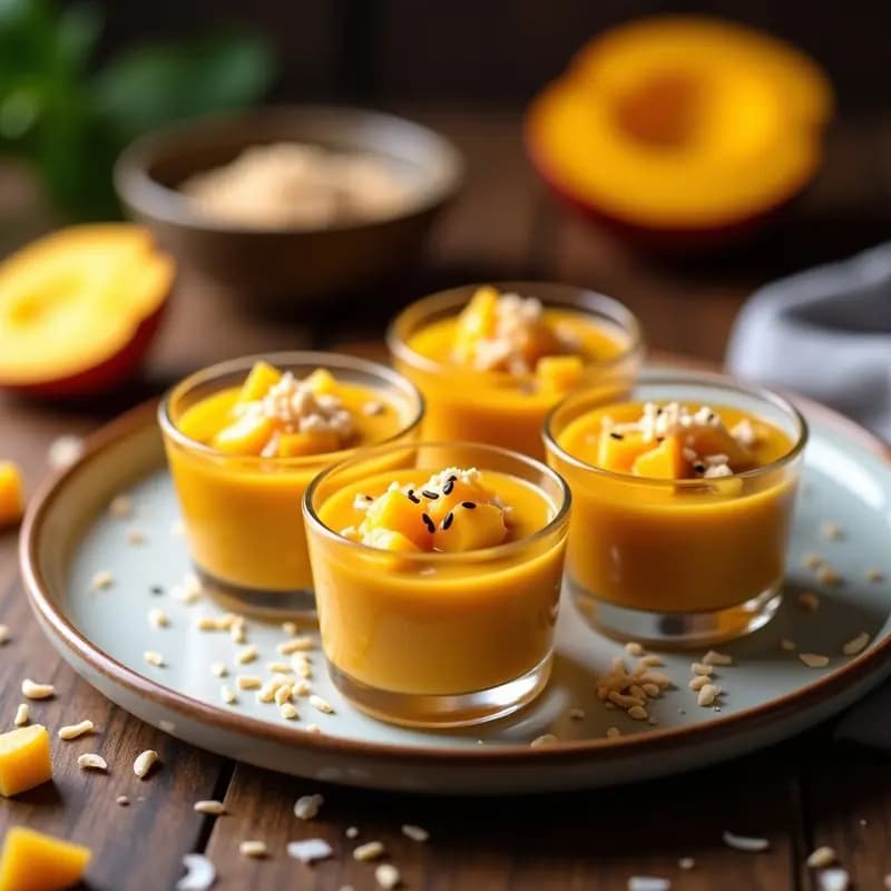 Dulce de Leche Cortés con Mango: Postre Filipino Fusion Sin Horno