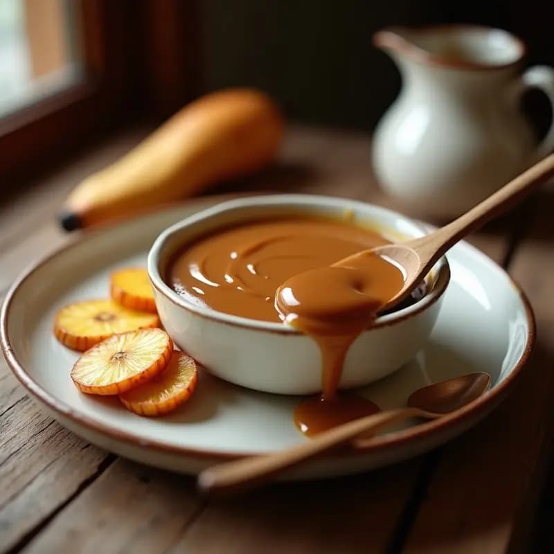 Dulce de Leche en Polvo con Plátano Macho: Postre Colombiano Vegano y Sin Lácteos