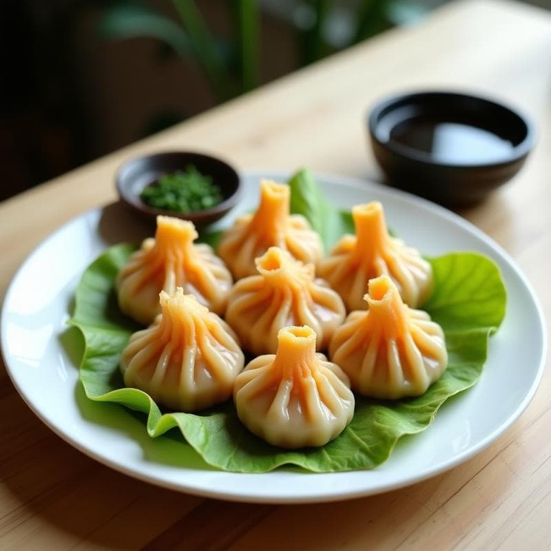 Dumplings de Camarón y Cítricos con Salsa de Soja Negra: Receta China en Thermomix