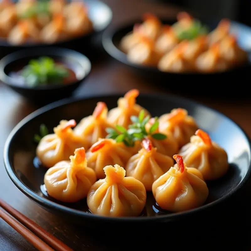 Dumplings de Camarón y Jengibre: Receta China en Wok y Alta en Sabor Umami