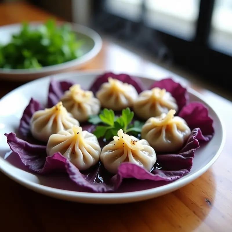 Dumplings Japoneses de Camote y Hongos Shitake: Receta Vegana al Vapor en 20 Minutos