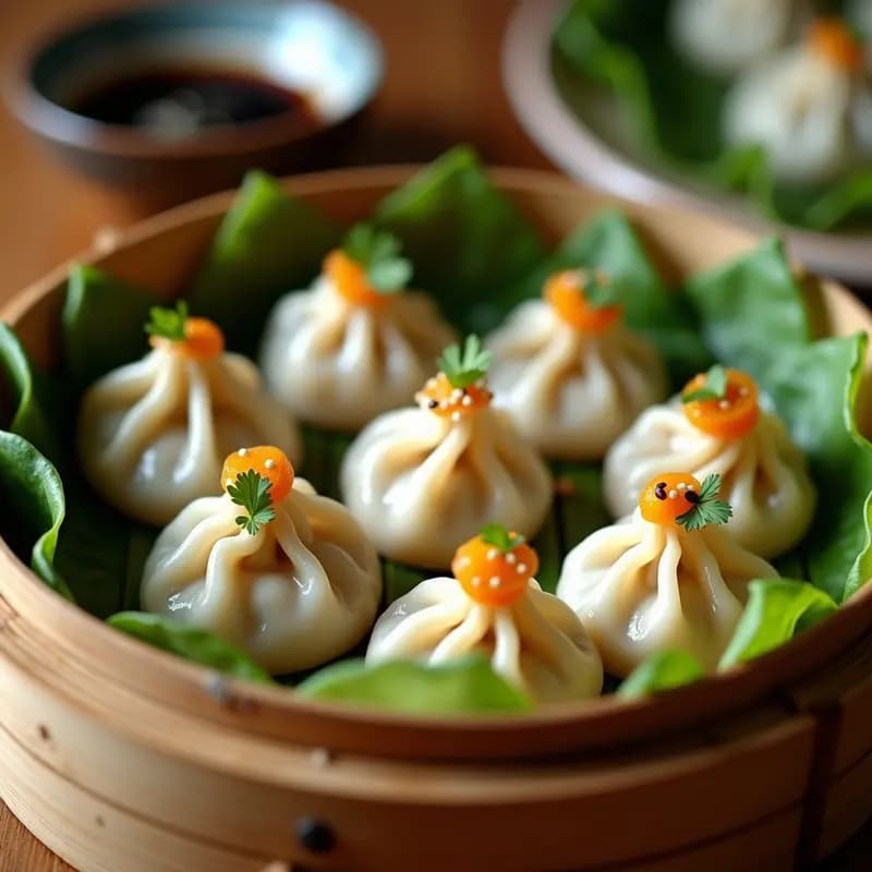 Dumplings de CAMU CAMU y Pollo al Vapor: Receta Peruana-China con Superalimento